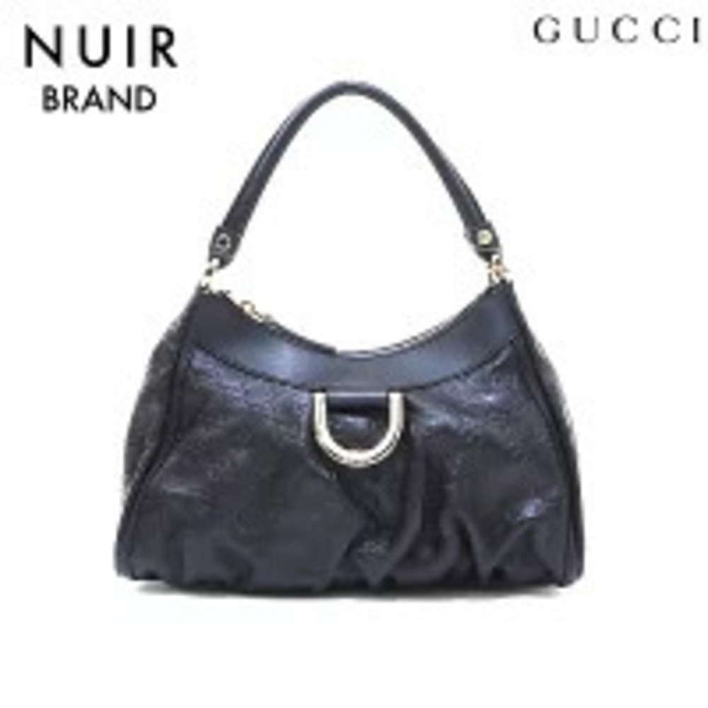 Gucci Abbey Leather Handbag Black